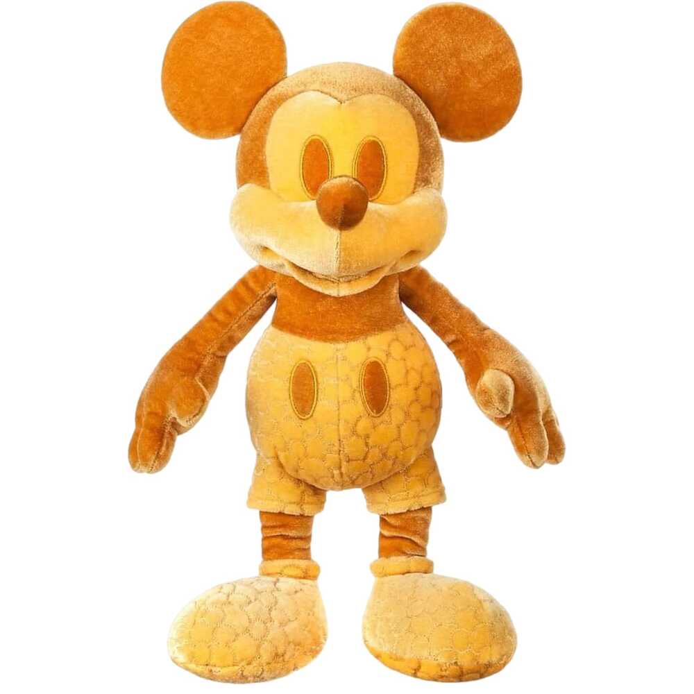 Disney Gold Stuffed Animal Mickey Mouse Memories 14in Plush